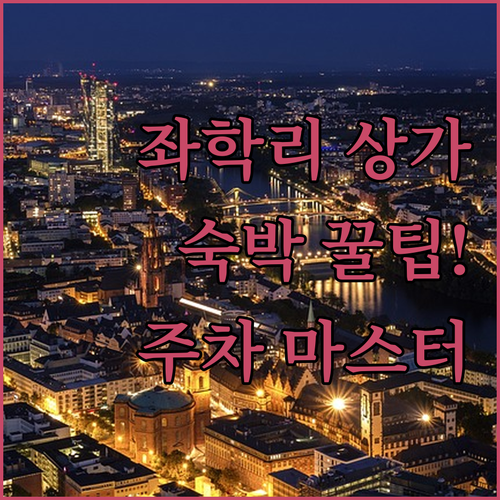좌학리 상가 단지 편의시설 안내와 근처 숙박 시설 장점 주차 이용 팁 분석