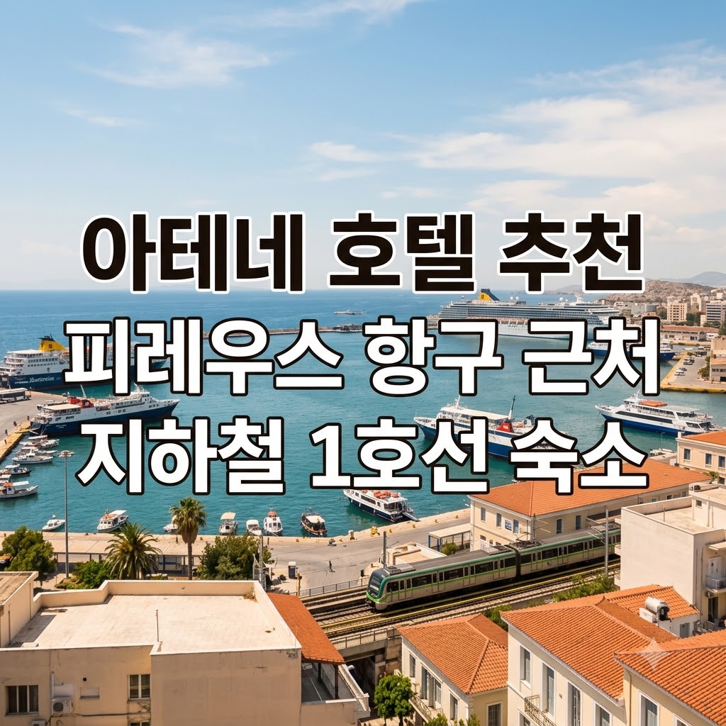 아테네 호텔 추천 피레우스 항구 근처 지하철 1호선 숙소