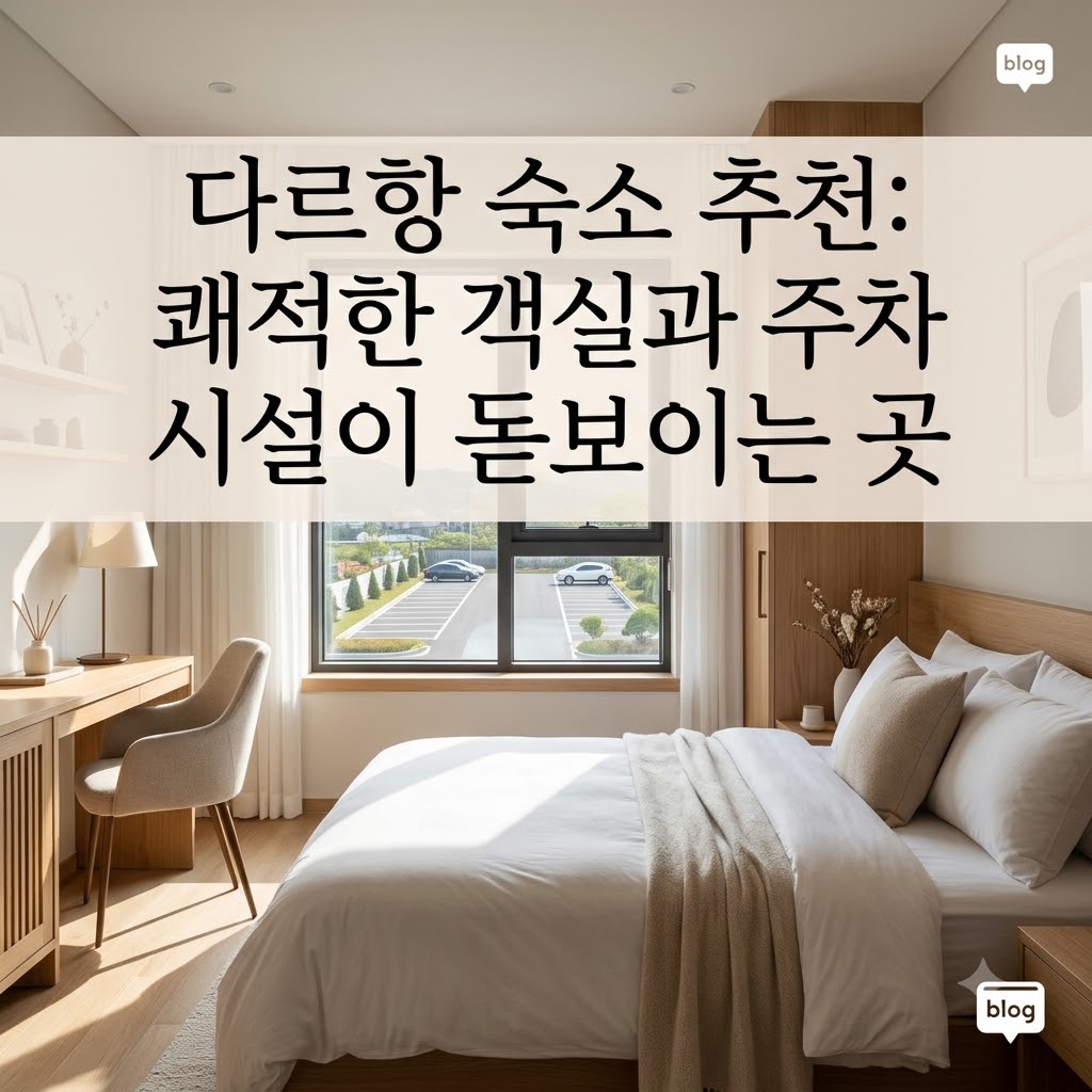다르항 숙소 추천 쾌적한 객실 환경과 주차 편의 시설이 돋보이는 곳