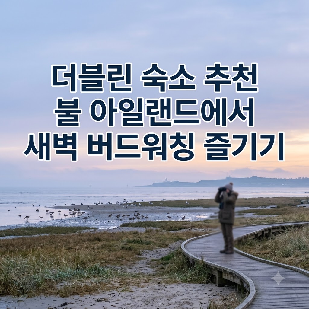 더블린 숙소 추천 불 아일랜드에서 새벽 버드워칭 즐기기