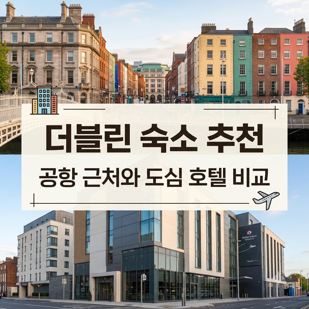 더블린 숙소 추천 공항 근처와 도심 호텔 비교