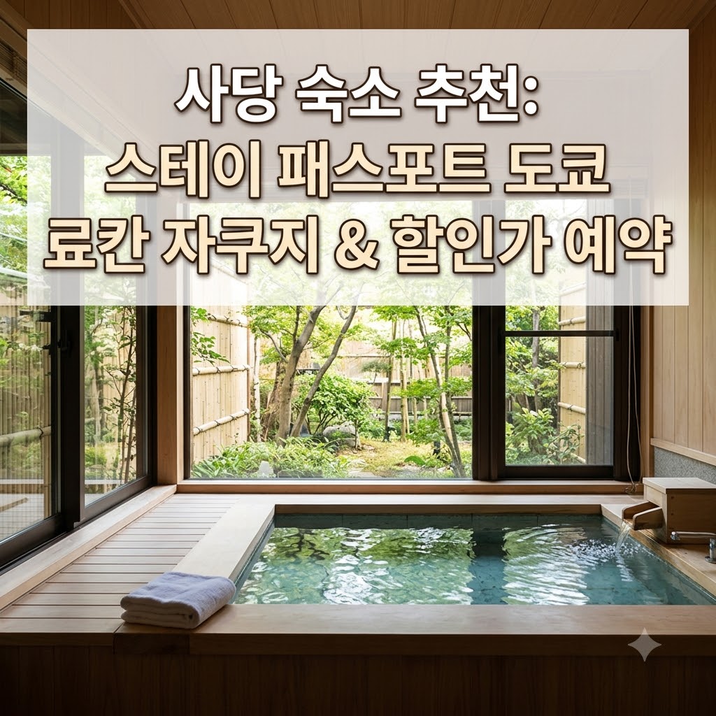 사당 숙소 추천 스테이 패스포트 도쿄 료칸 자쿠지 및 할인 예약