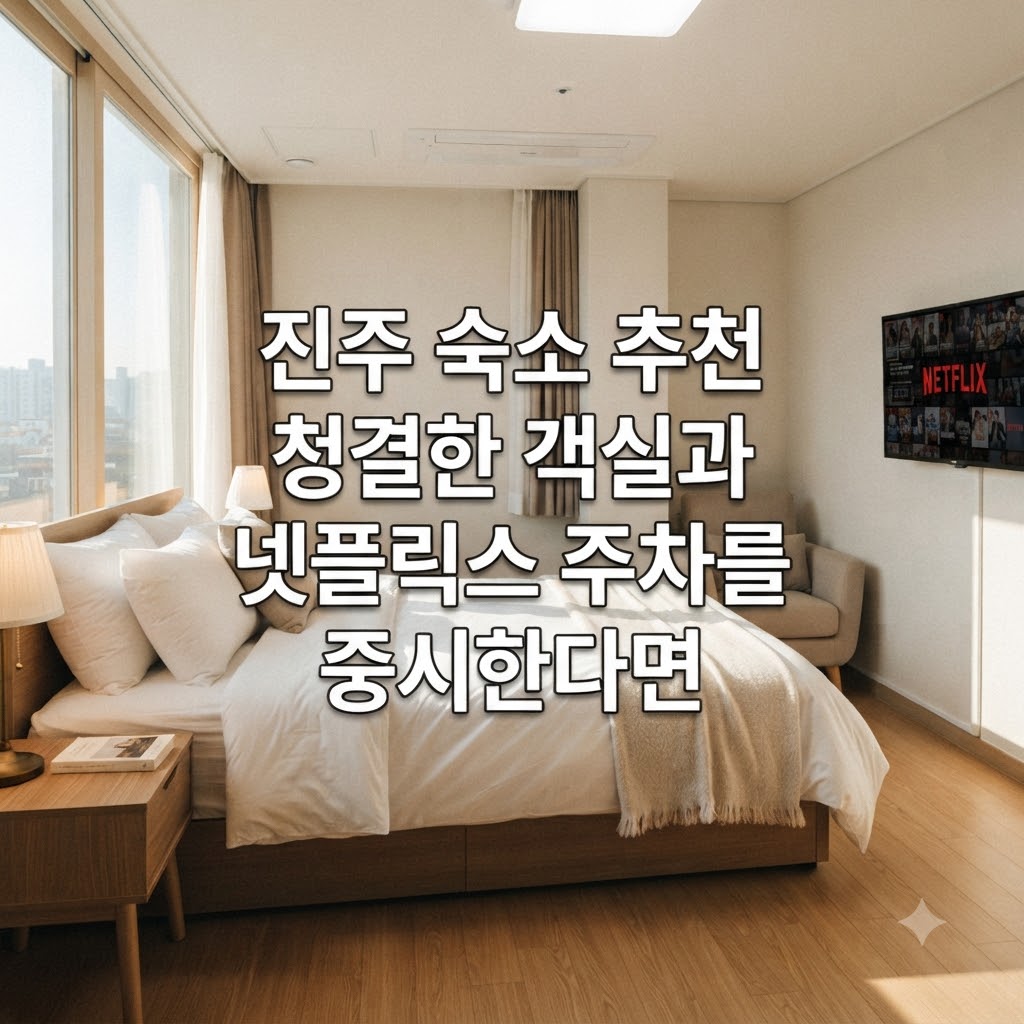 진주 숙소 추천 청결한 객실과 넷플릭스 주차를 중시한다면