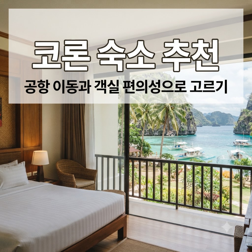 코론 숙소 추천 공항 이동과 객실 편의성으로 고르기